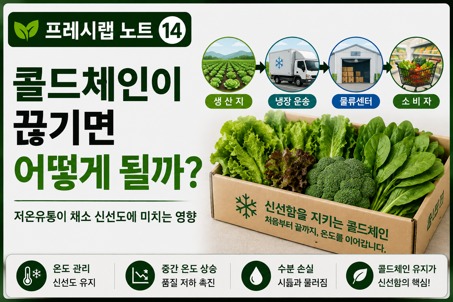 콜드체인과 채소 신선도 이야기
