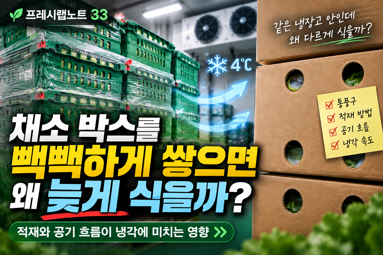 채소 박스 냉각의 비밀