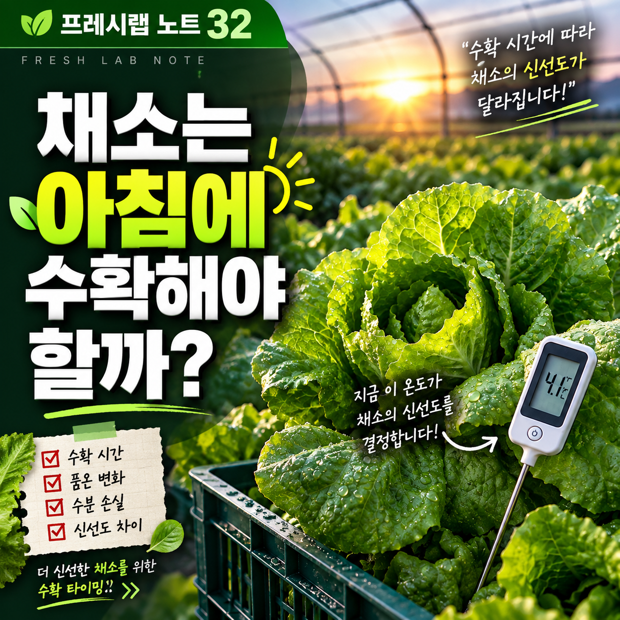 채소는 아침에 수확해야 할까?